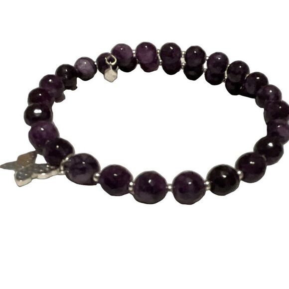 Real Amethyst Wrap Bracelet - Picture 7 of 11